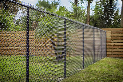 Chain Link Fence Contractor South Florida - Galvanized Chain Link Fence